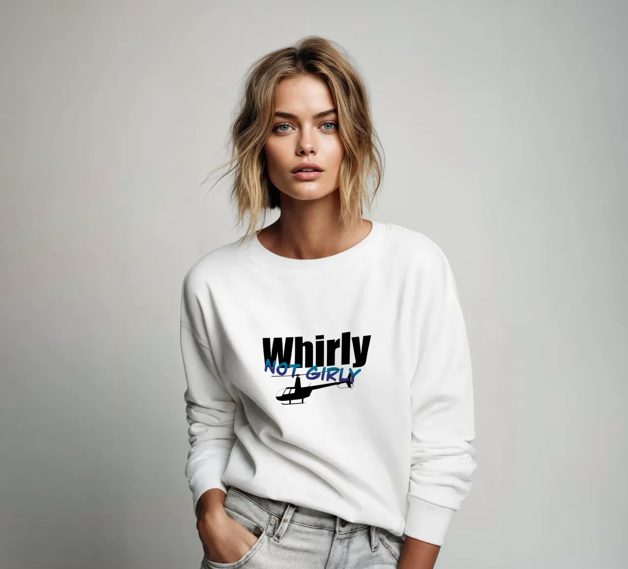 Whirly not girly felpa da pilotpegasus