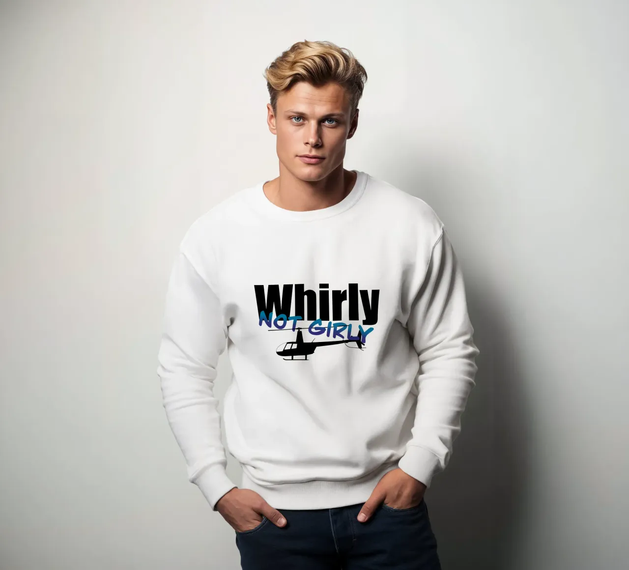 Whirly not girly felpa da pilotpegasus