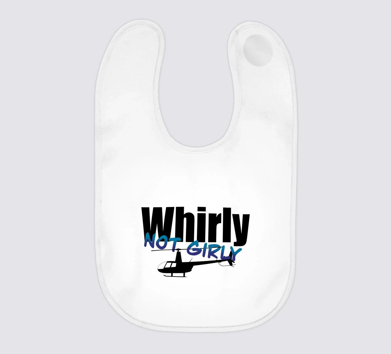 Whirly not girly bavaglino da pilotpegasus