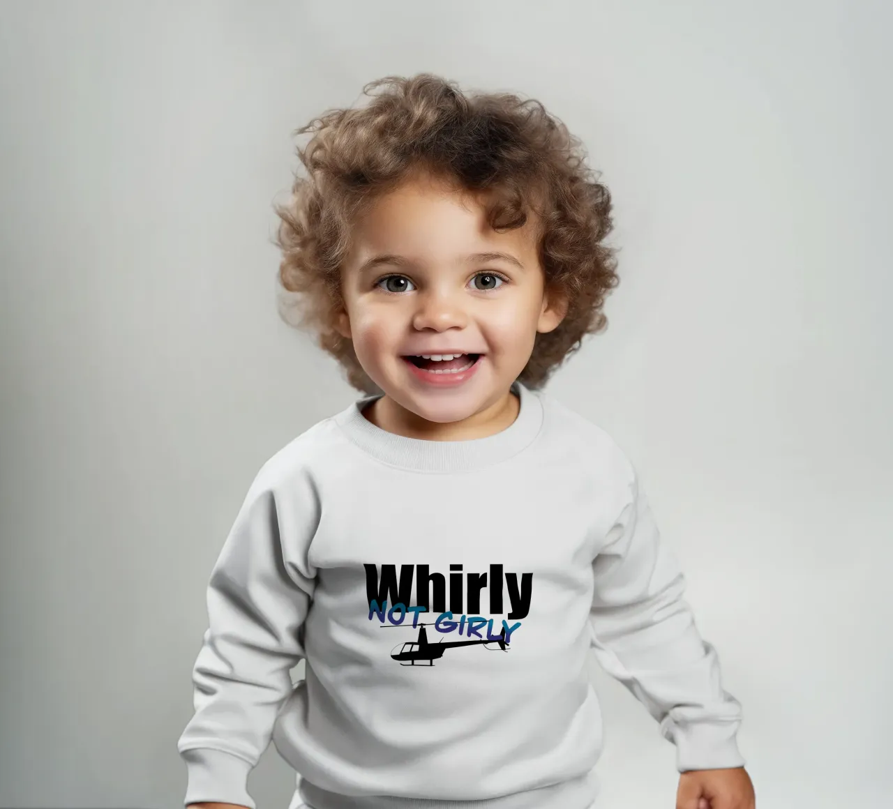 Whirly not girly baby sweatshirt by pilotpegasus
