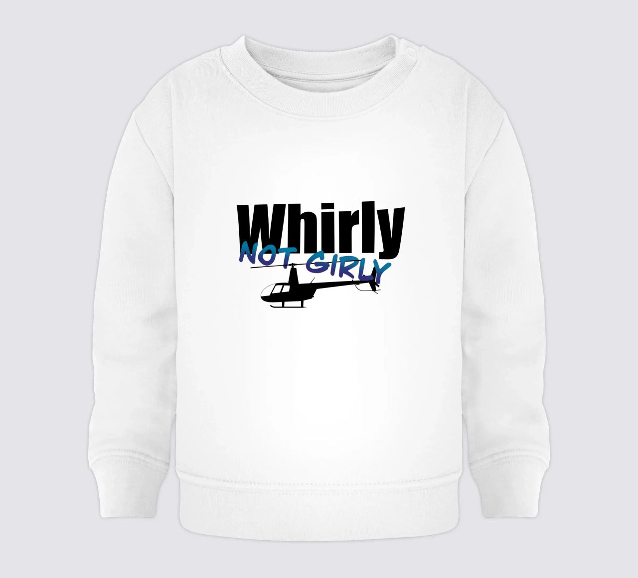 Whirly not girly felpa neonato da pilotpegasus