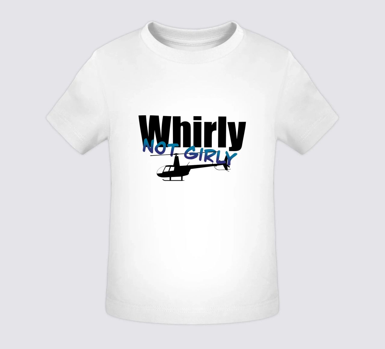 Whirly not girly maglietta neonato da pilotpegasus