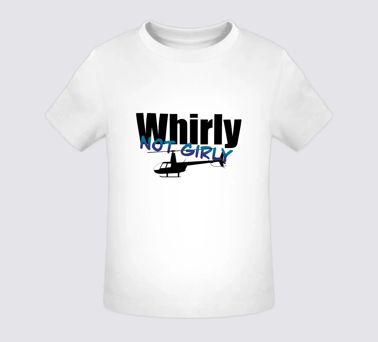 Whirly not girly camiseta de bebé de pilotpegasus