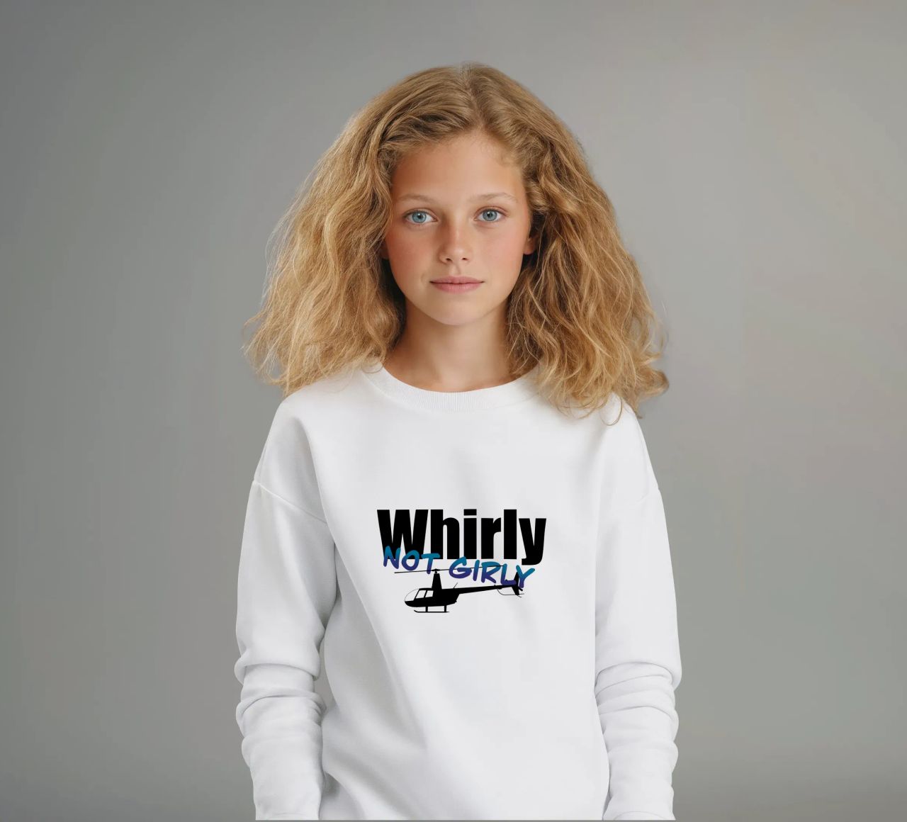 Whirly not girly felpa bambino da pilotpegasus