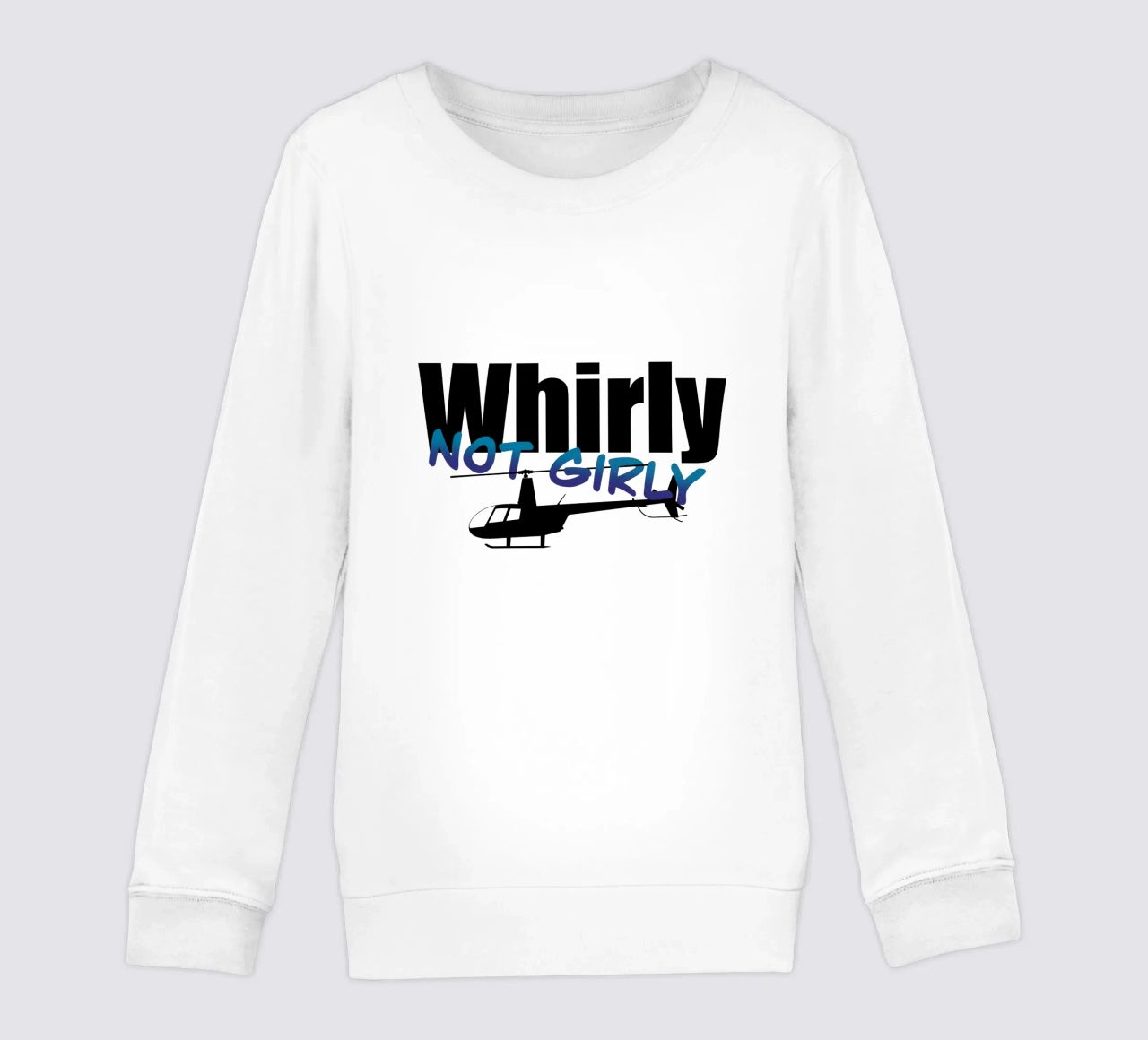 Whirly not girly felpa bambino da pilotpegasus