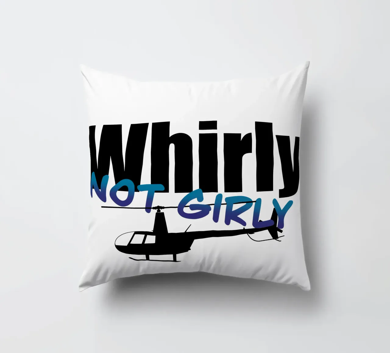 Whirly not girly cuscino da pilotpegasus