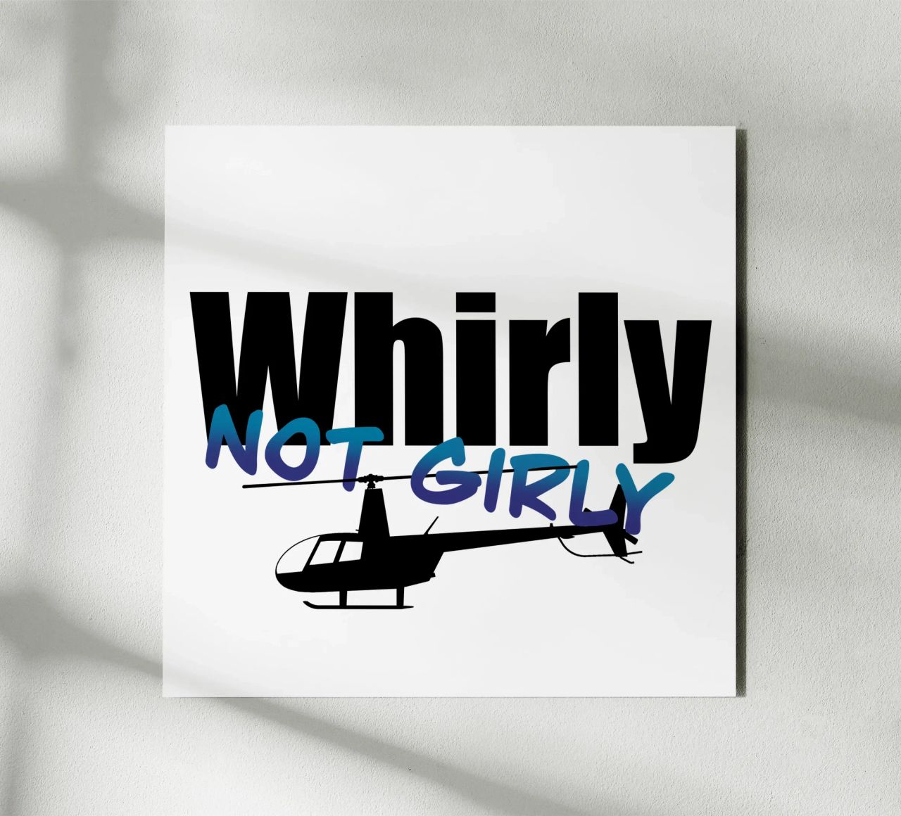 Whirly not girly alluminio dibond da pilotpegasus