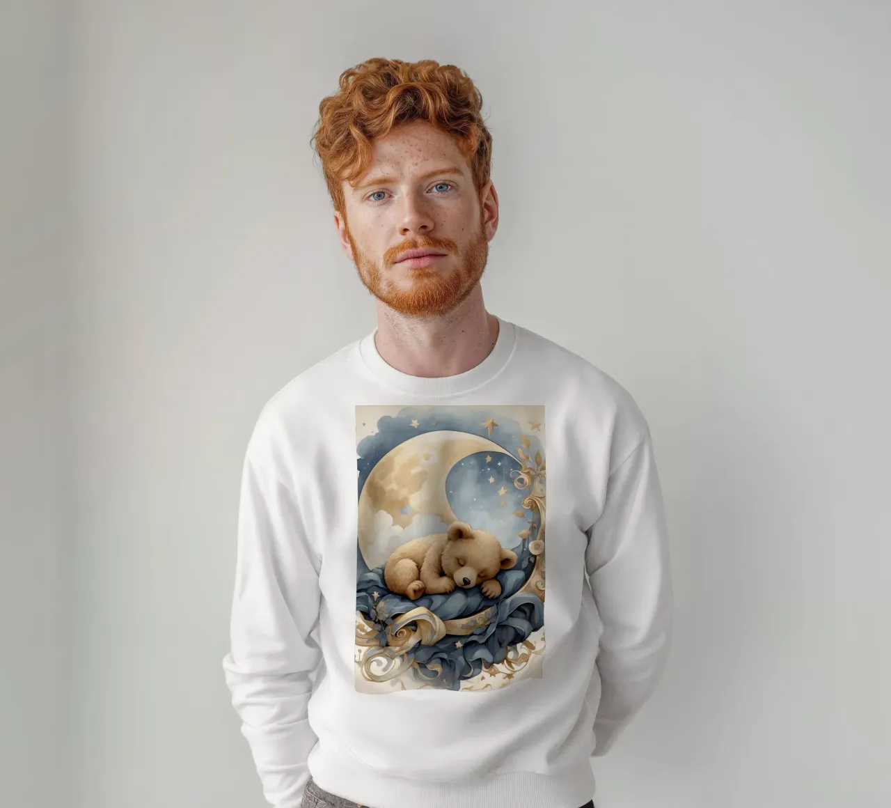 Un orso sulla luna felpa da ARTVI-SHOP