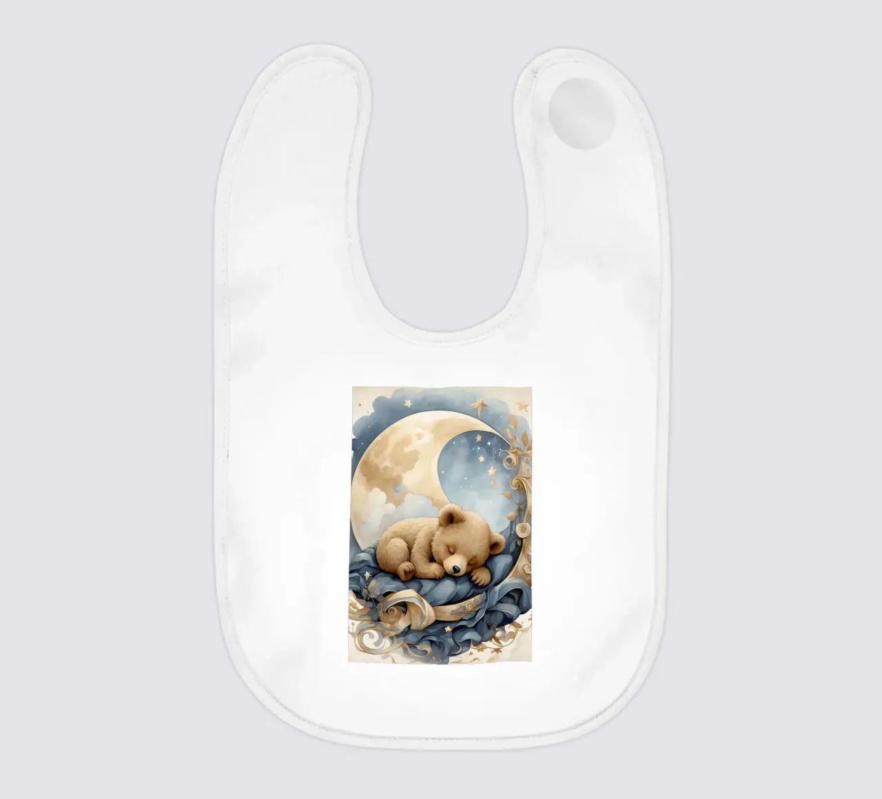 Un orso sulla luna bavaglino da ARTVI-SHOP
