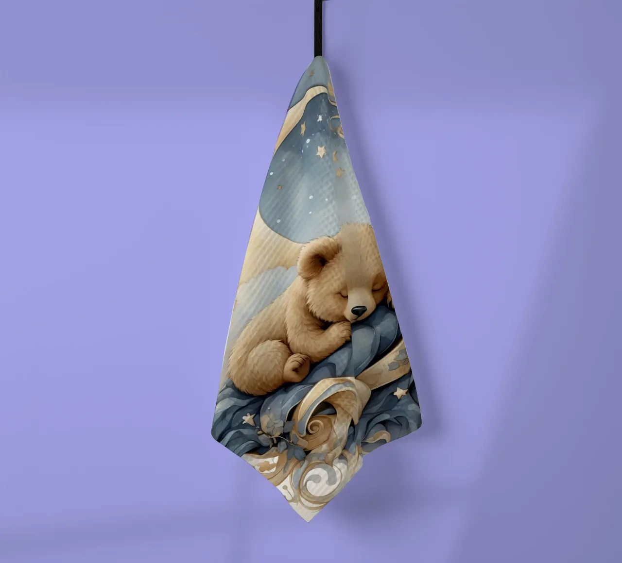 Un orso sulla luna canovaccio da cucina da 🎁 ARTVI-SHOP