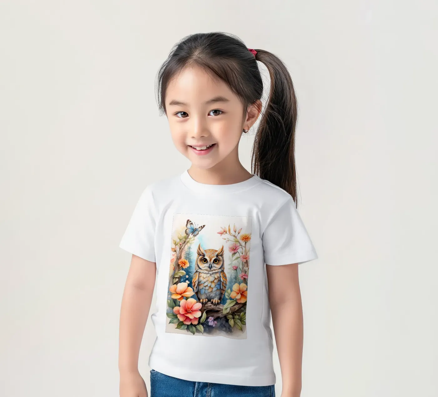 il gufo t-shirt bambini da 🎁 NOBELART