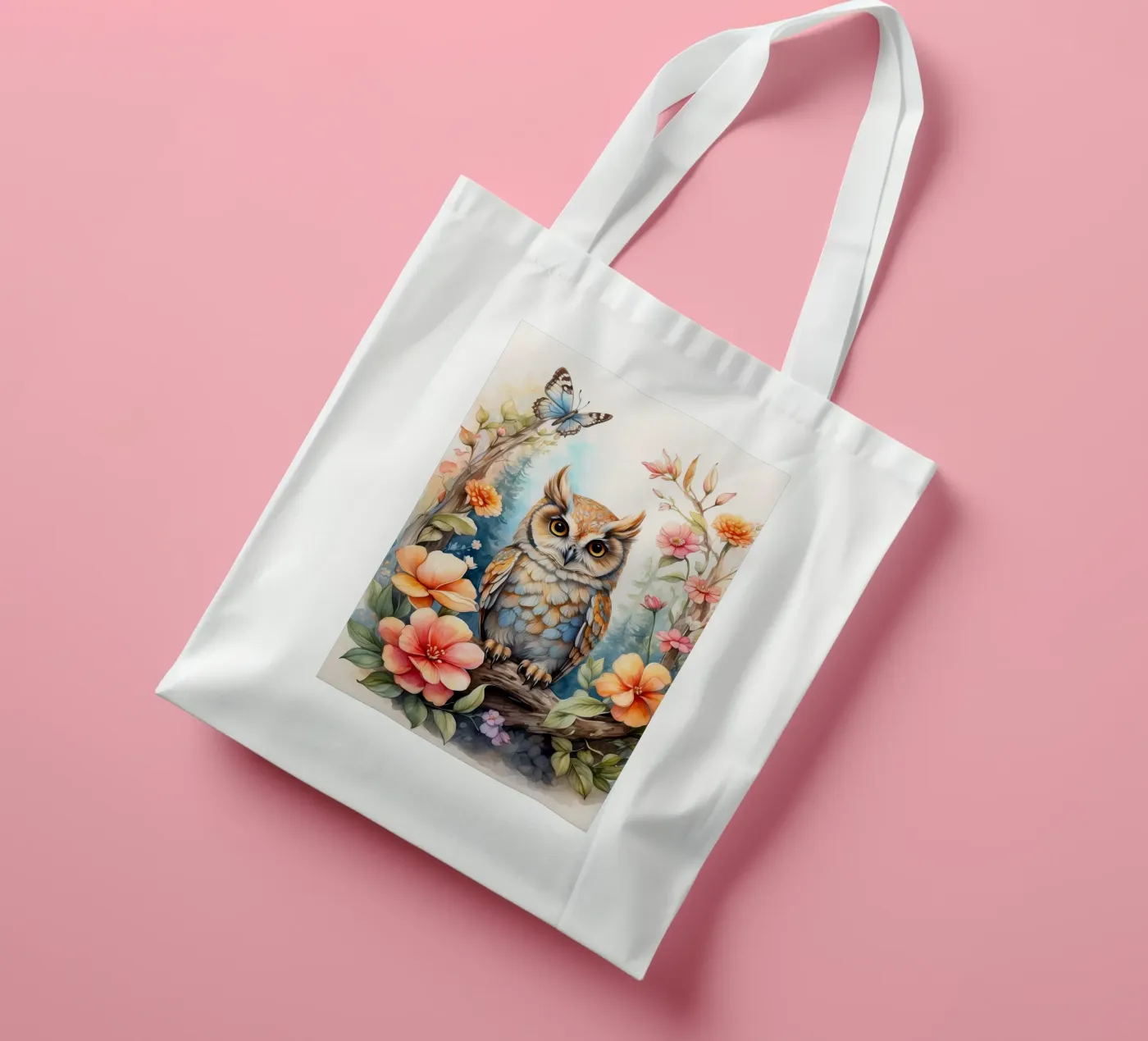 die Eule Jutebeutel von 🎁 NOBELART