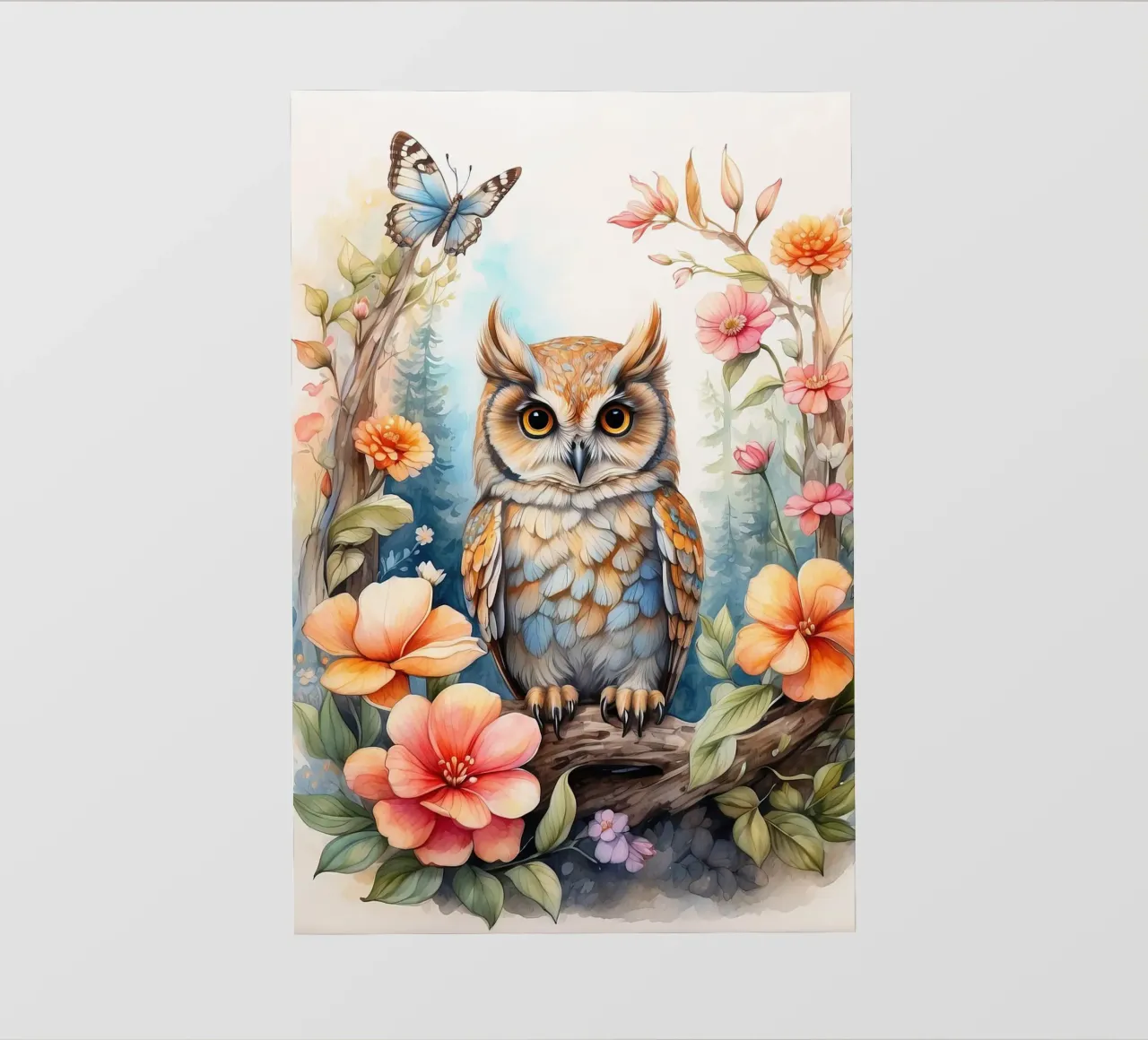 the owl PVC Plane von 🎁 NOBELART