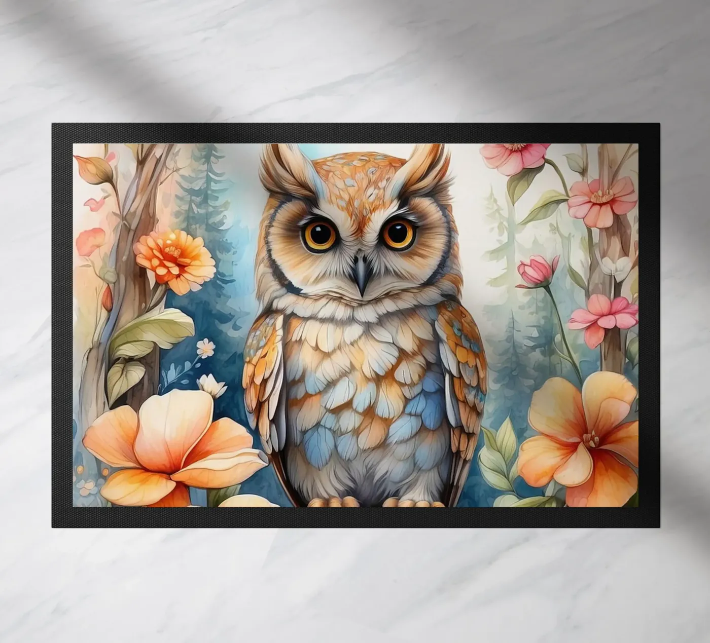 die Eule Fußmatte von 🎁 NOBELART