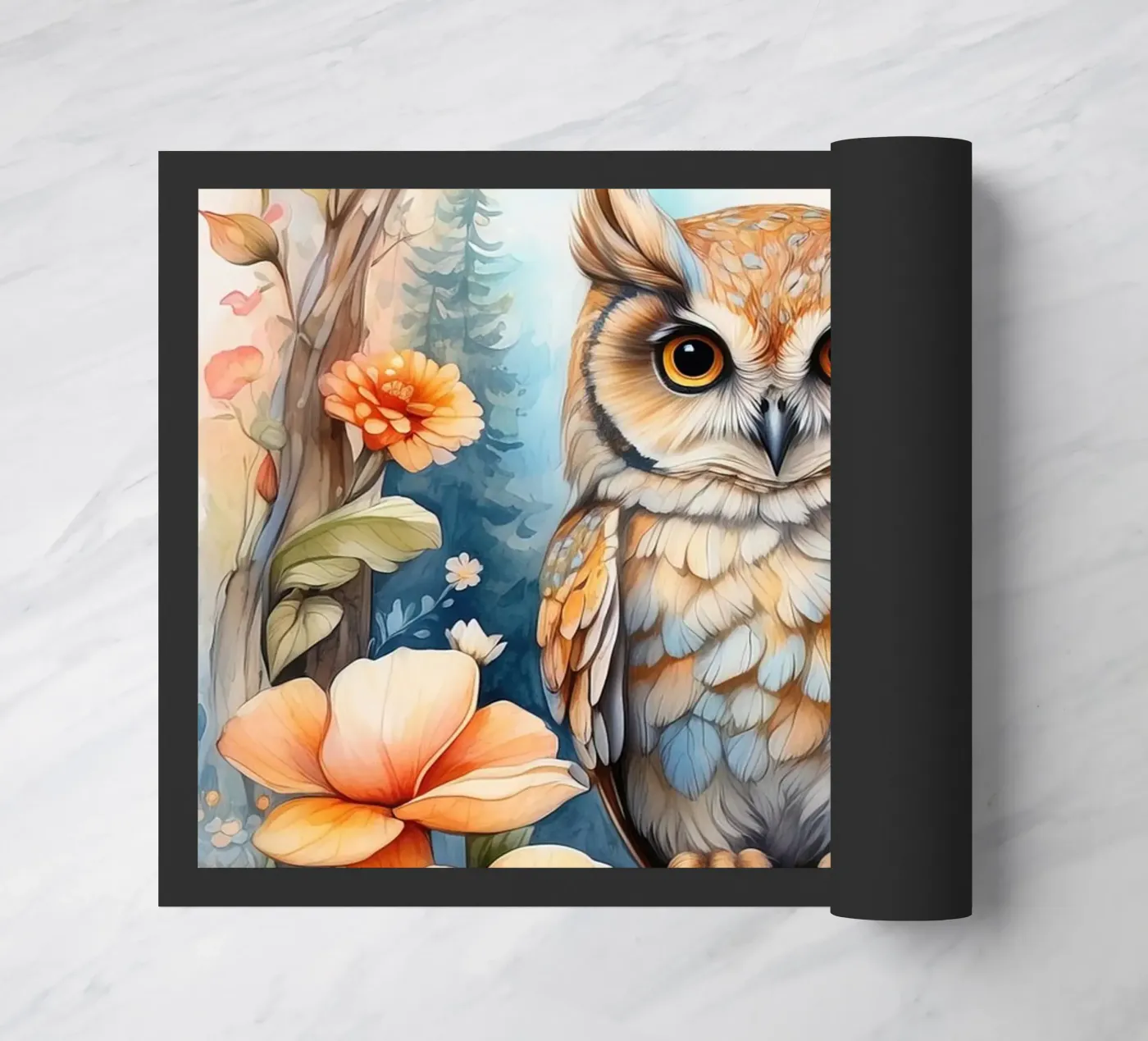 die Eule Fußmatte von 🎁 NOBELART