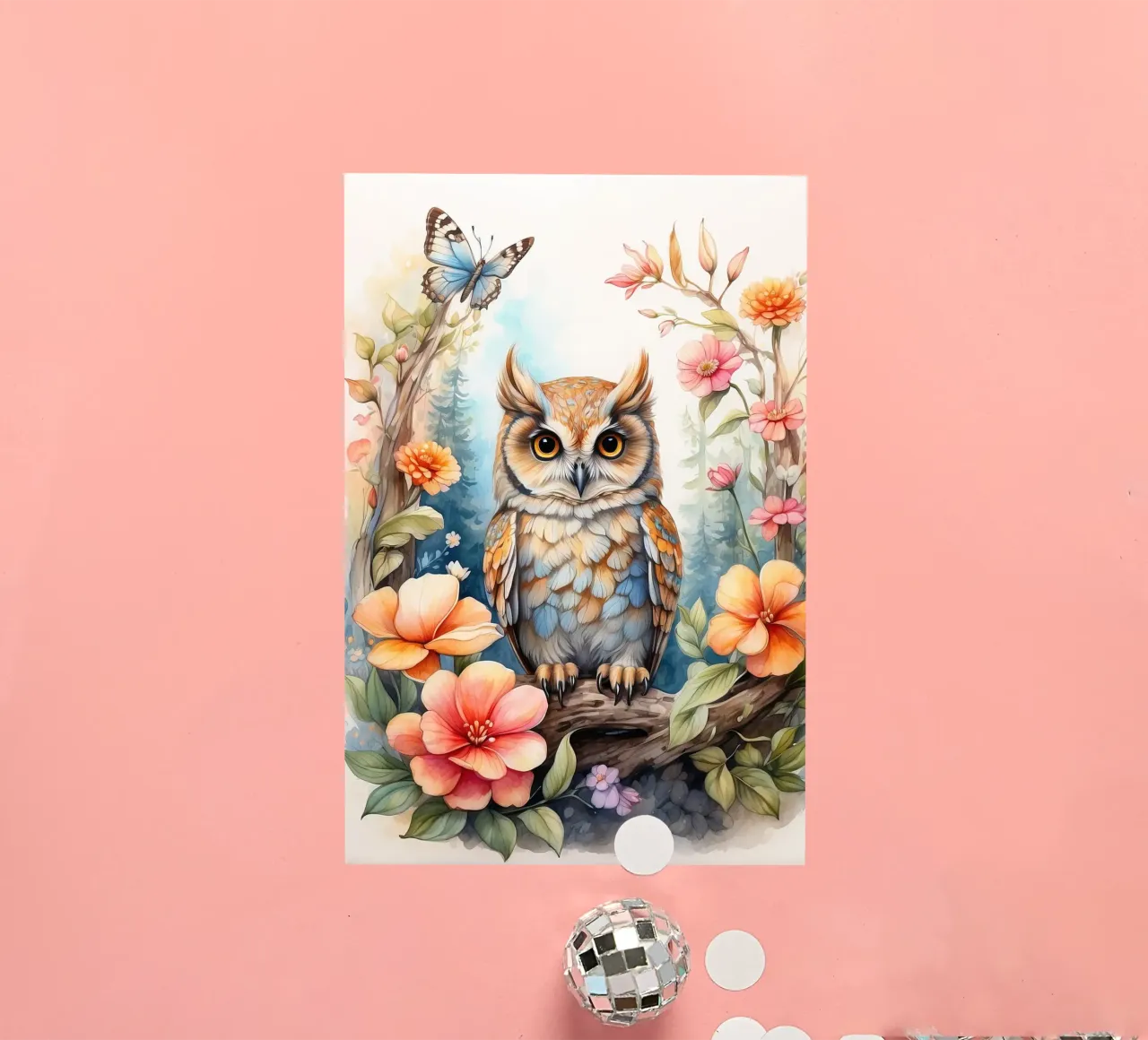 die Eule Sticker von 🎁 NOBELART