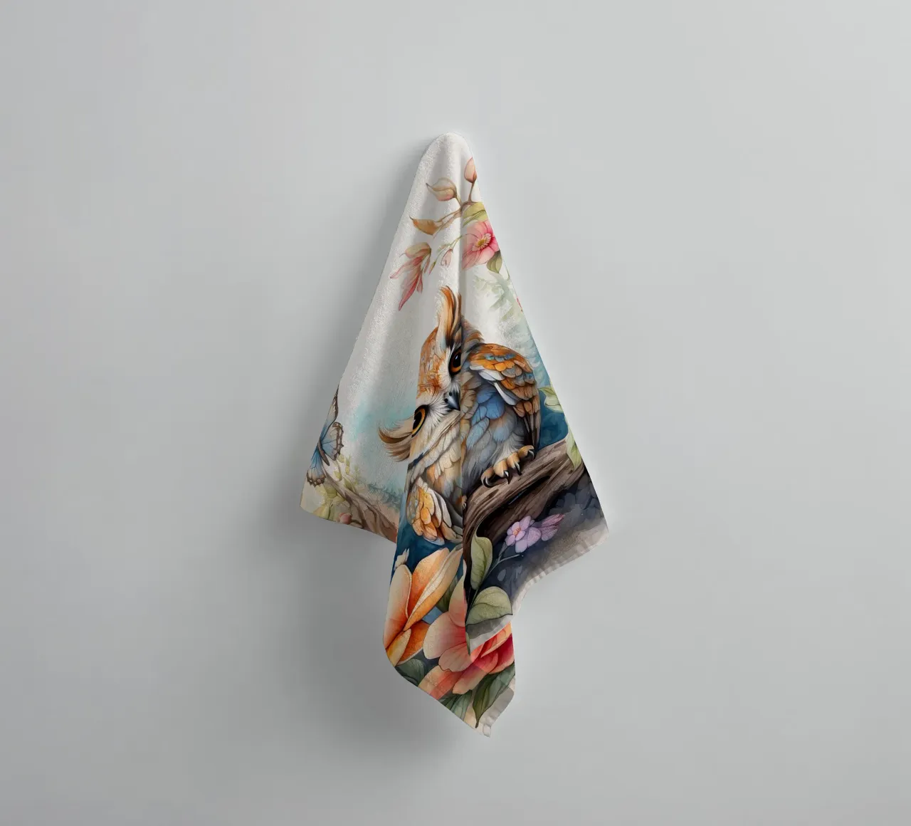 die Eule Handtuch von 🎁 NOBELART