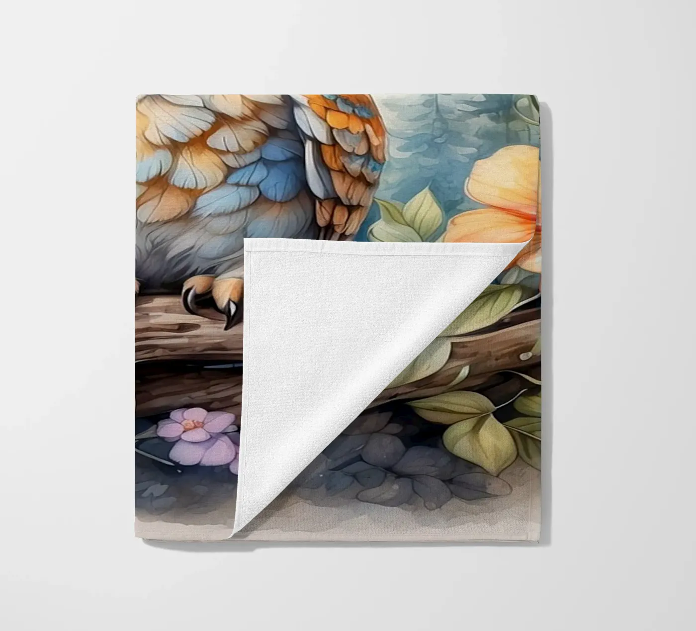 the owl strandhanddoek van 🎁 NOBELART