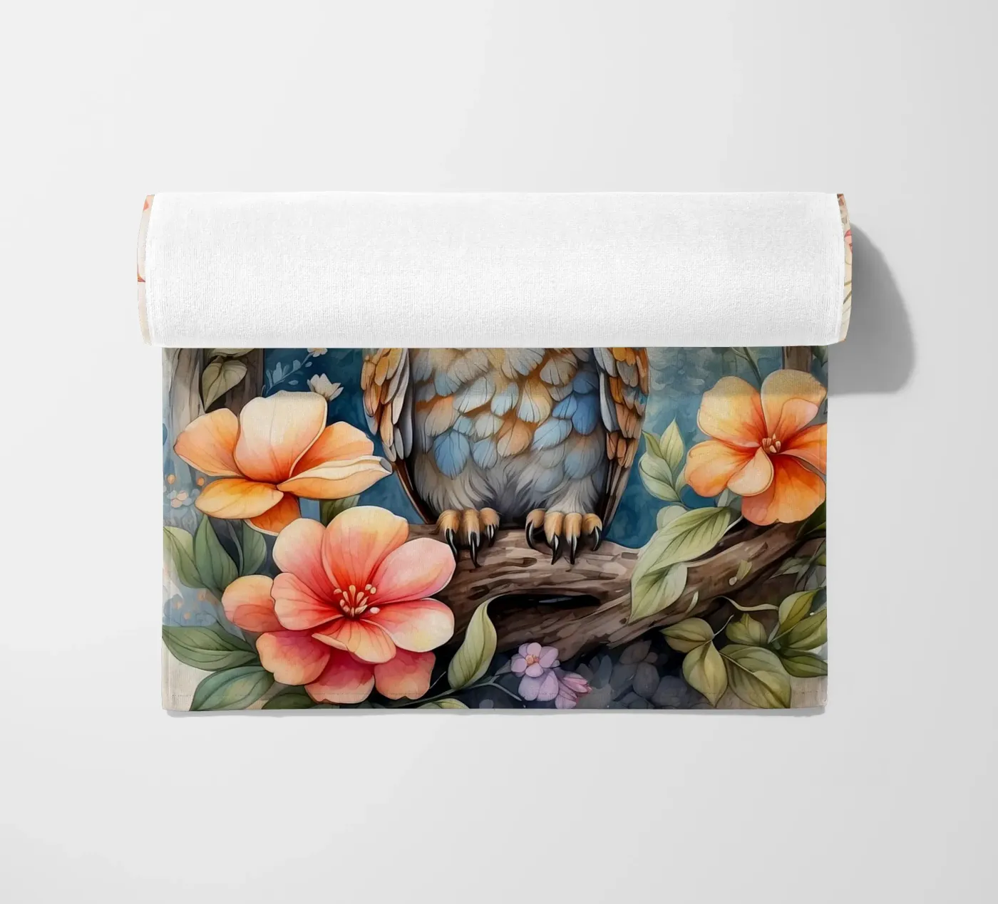 the owl strandhanddoek van 🎁 NOBELART
