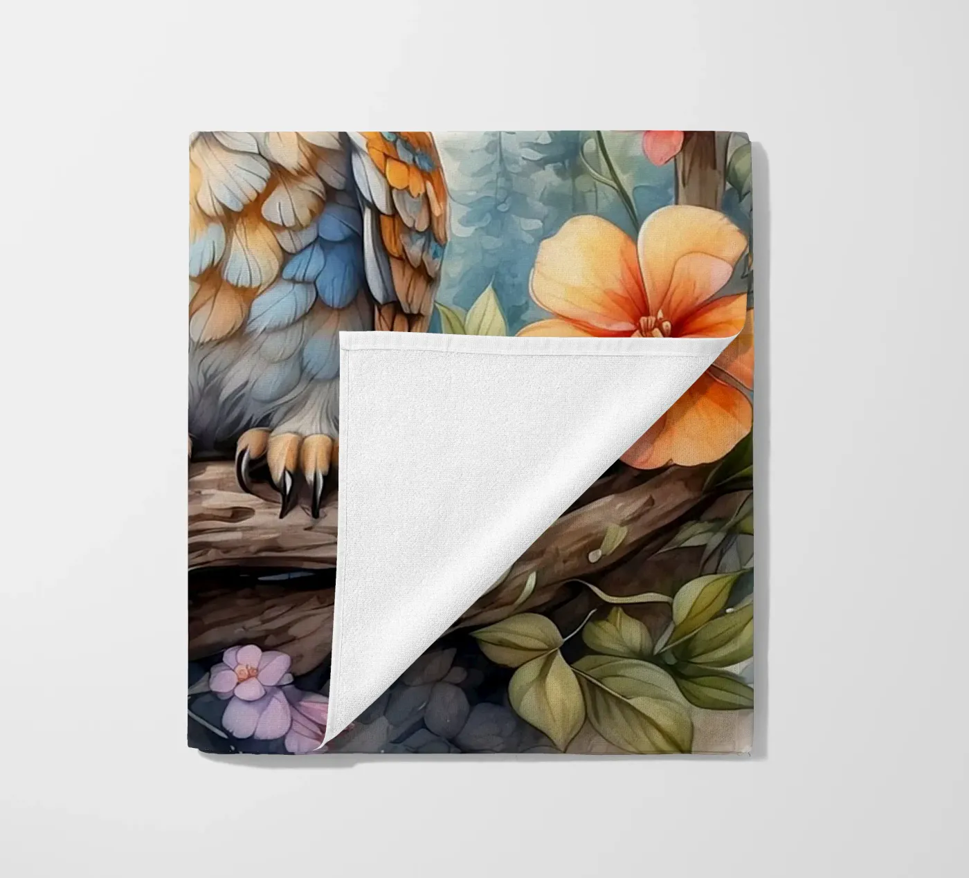 the owl strandhanddoek van 🎁 NOBELART