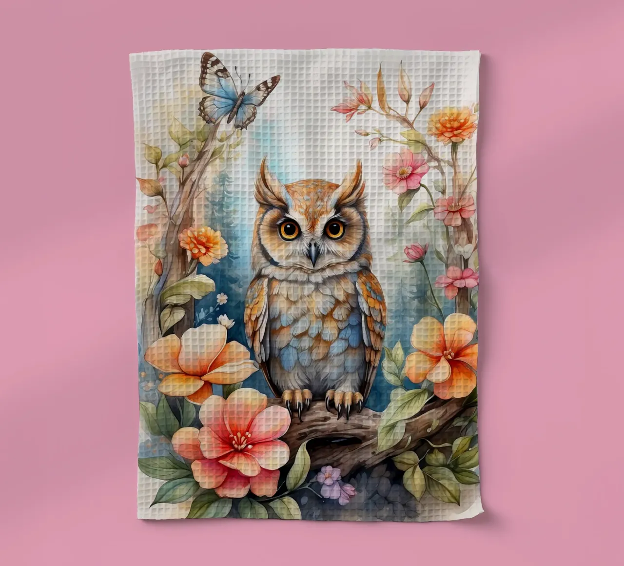 die Eule Geschirrtuch von 🎁 NOBELART