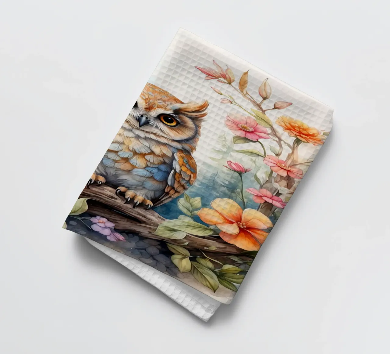 die Eule Geschirrtuch von 🎁 NOBELART