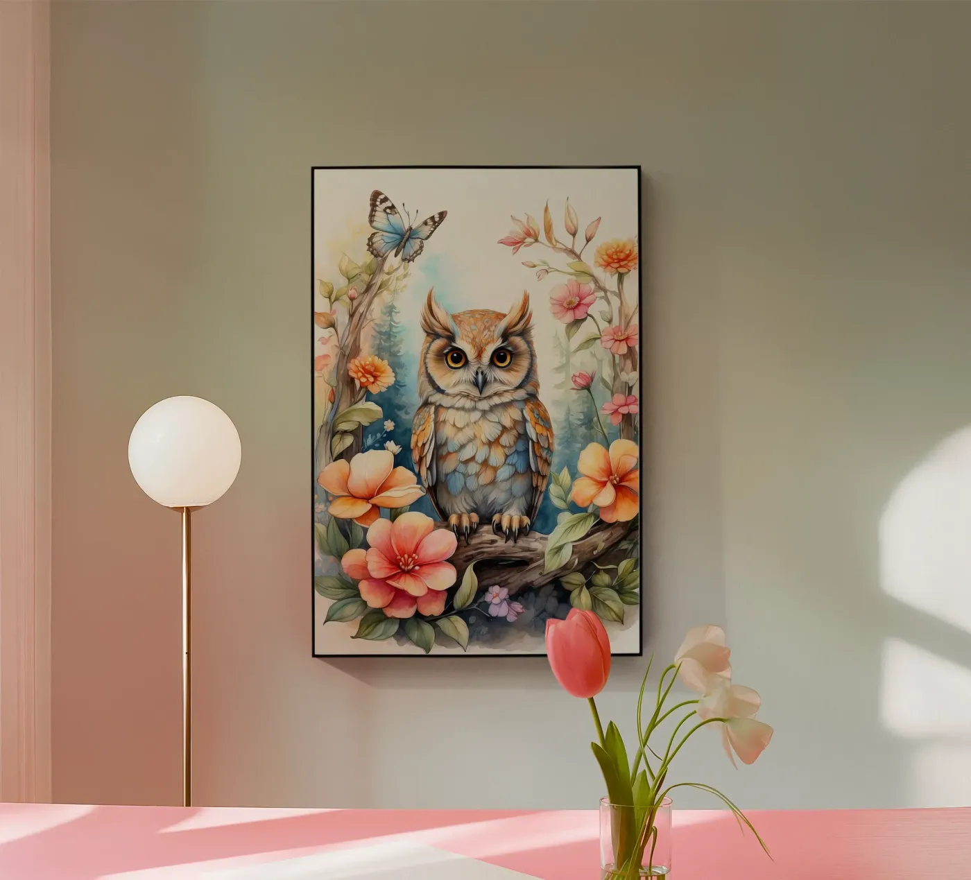 the owl Acryl-Glas von 🎁 NOBELART