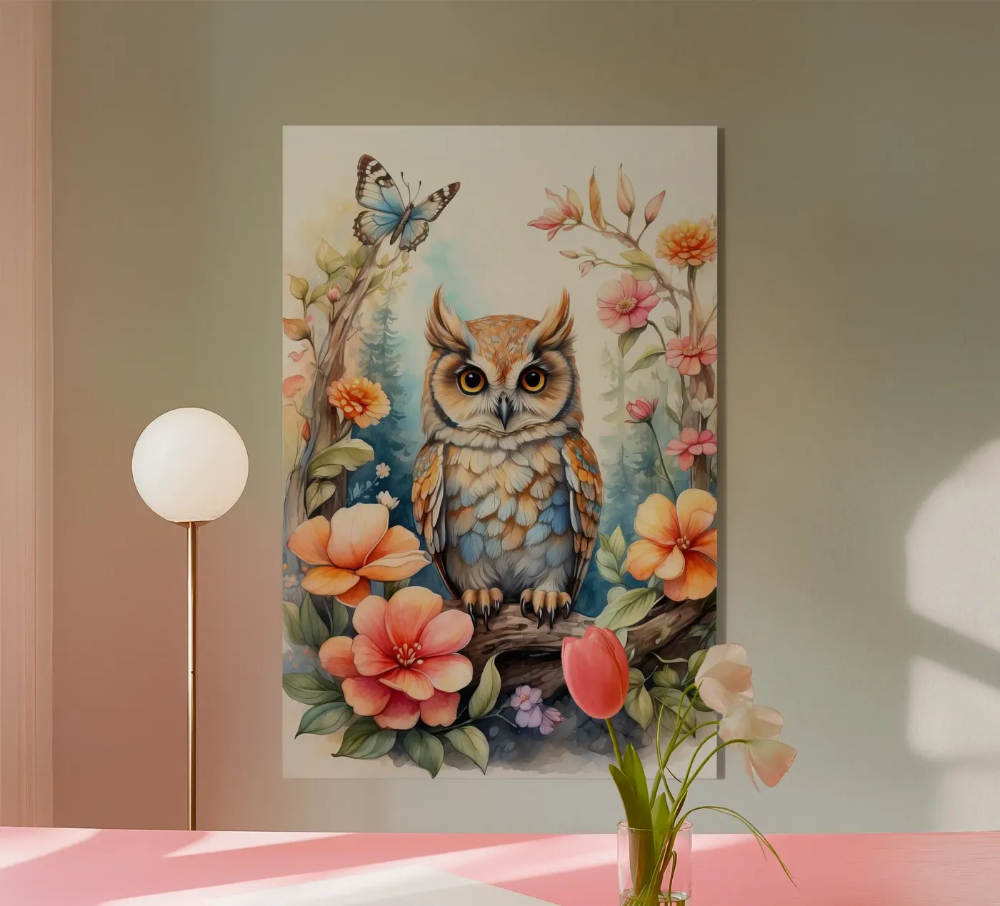 the owl Acryl-Glas von 🎁 NOBELART