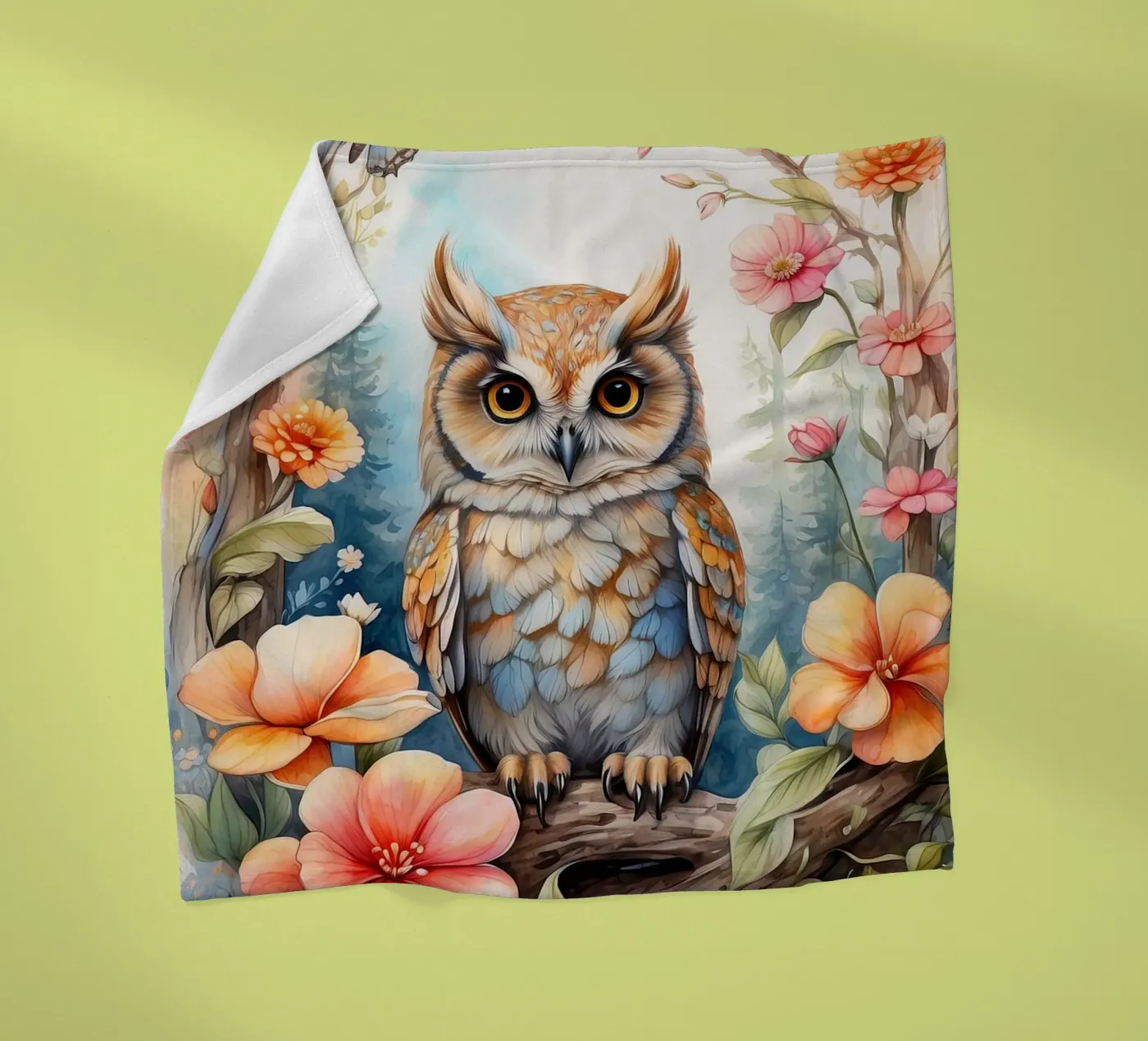 the owl Fleecedecke von 🎁 NOBELART