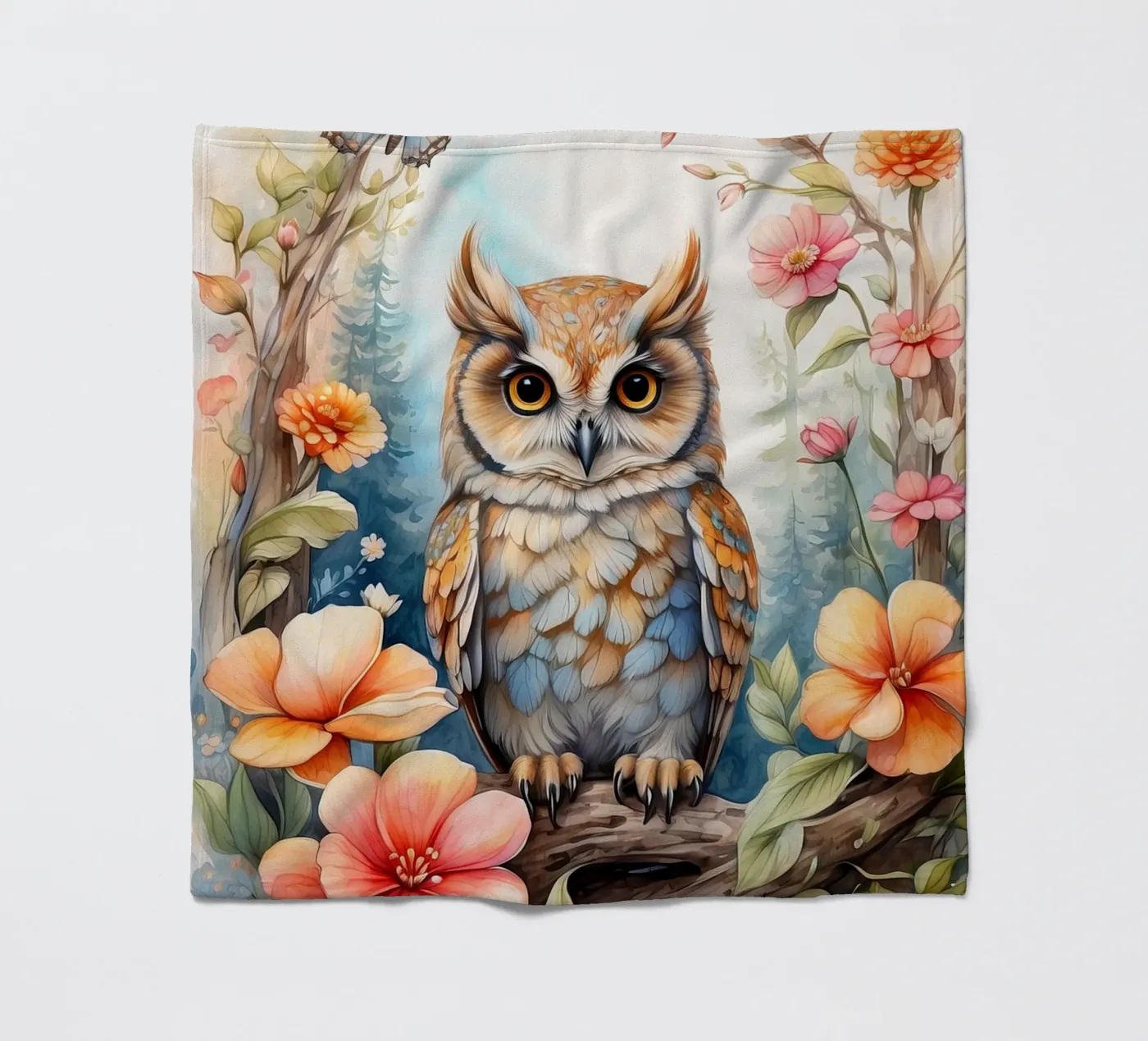 the owl Fleecedecke von 🎁 NOBELART
