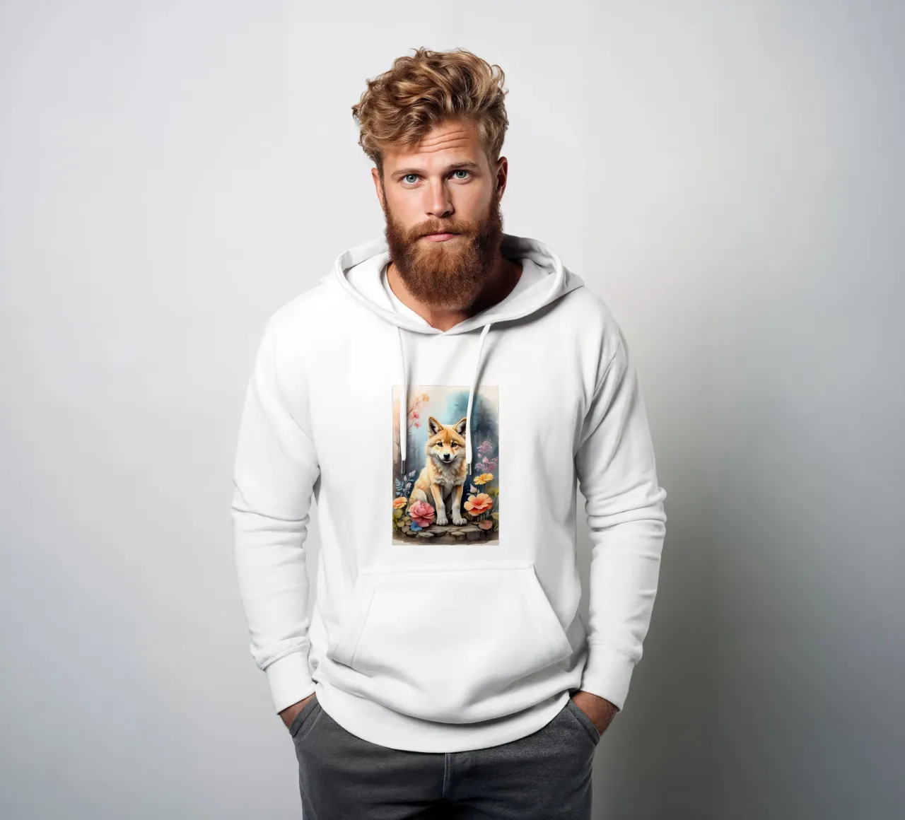 Un piccolo lupo molto bello felpa con cappuccio da ARTVI-SHOP