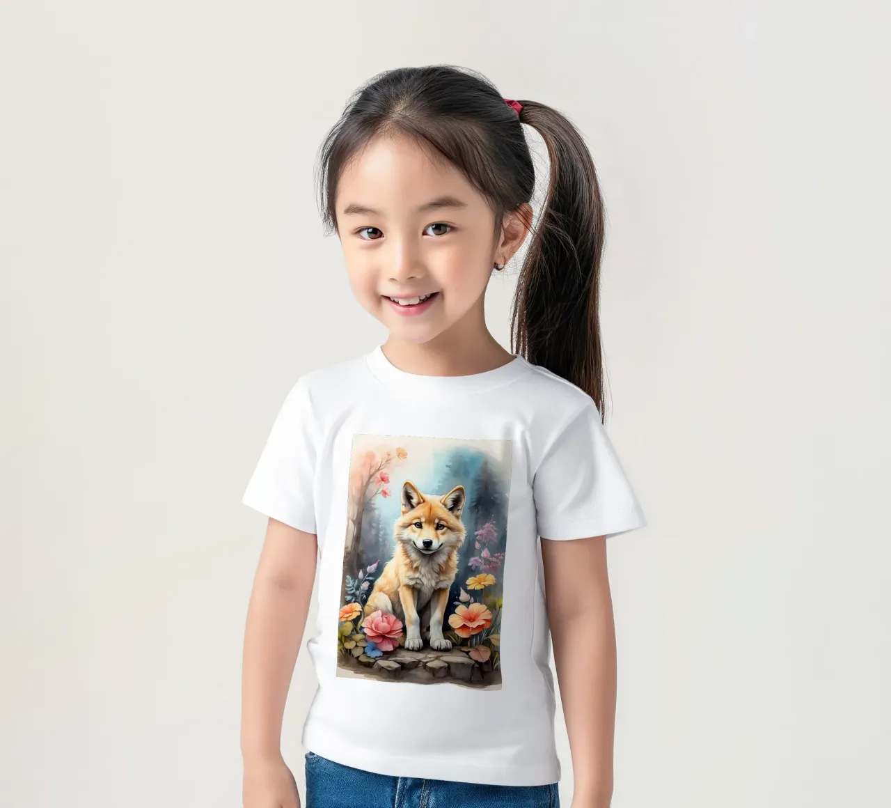Ein sehr netter kleiner Wolf Kinder T-Shirt von 🎁 ARTVI-SHOP