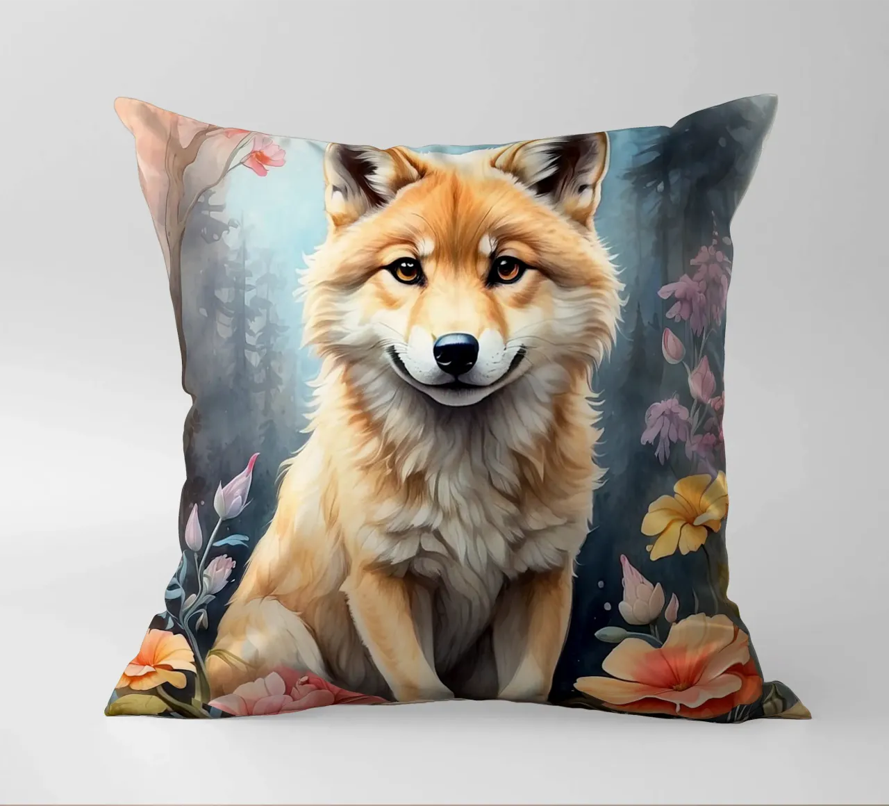 Un piccolo lupo molto bello cuscino da 🎁 ARTVI-SHOP