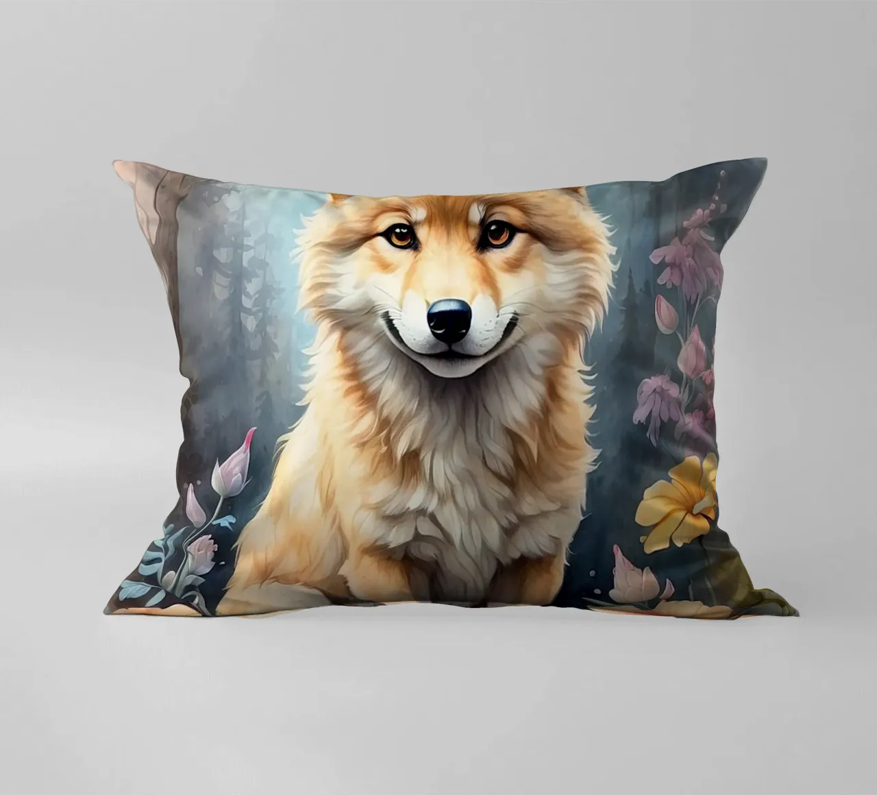 Un piccolo lupo molto bello cuscino da 🎁 ARTVI-SHOP