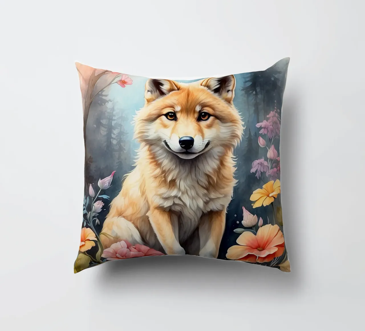 Un piccolo lupo molto bello cuscino da 🎁 ARTVI-SHOP