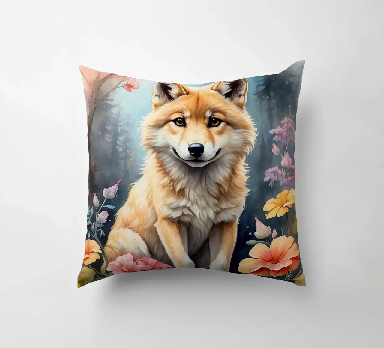 Un piccolo lupo molto bello cuscino da 🎁 ARTVI-SHOP