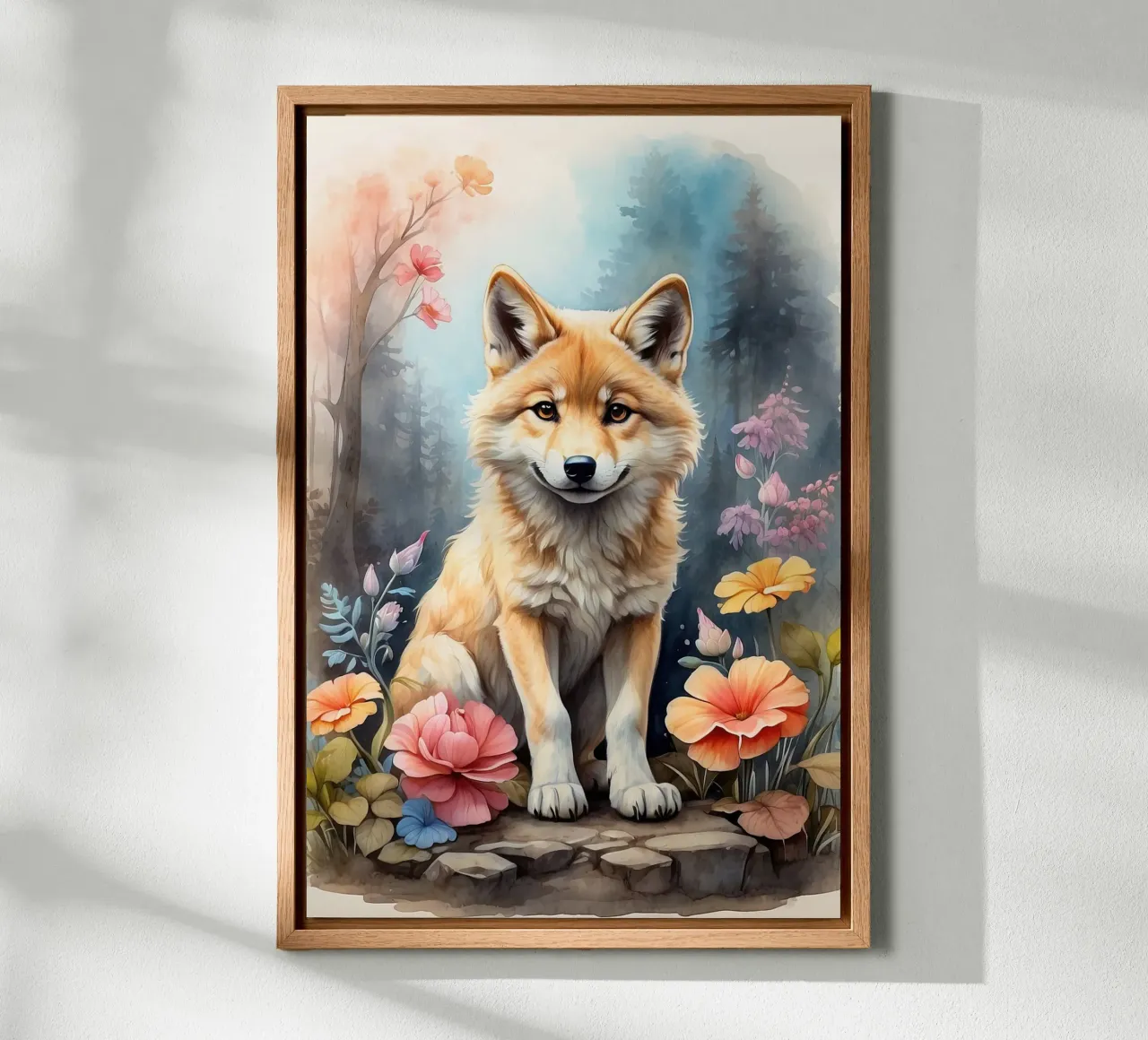 Un piccolo lupo molto bello alluminio dibond da 🎁 ARTVI-SHOP