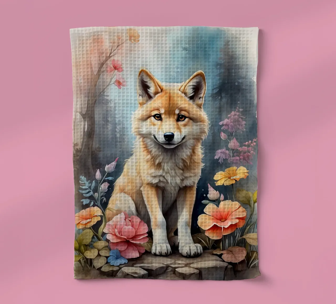 Ein sehr netter kleiner Wolf Geschirrtuch von 🎁 ARTVI-SHOP