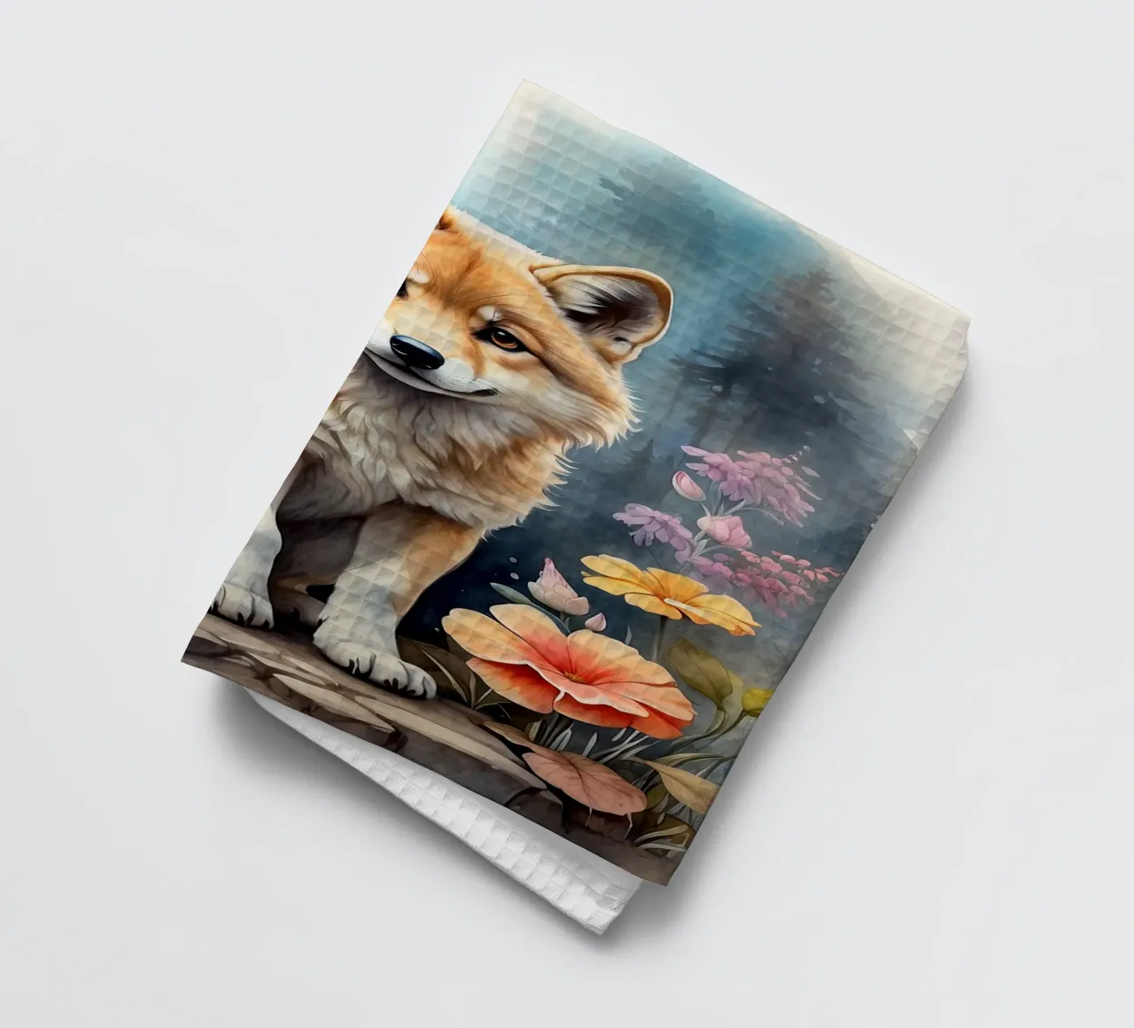 Ein sehr netter kleiner Wolf Geschirrtuch von 🎁 ARTVI-SHOP