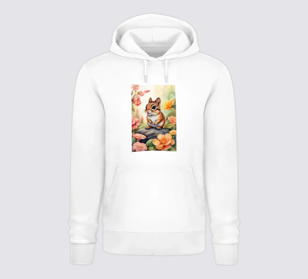 uno scoiattolo felice felpa con cappuccio da ARTVI-SHOP