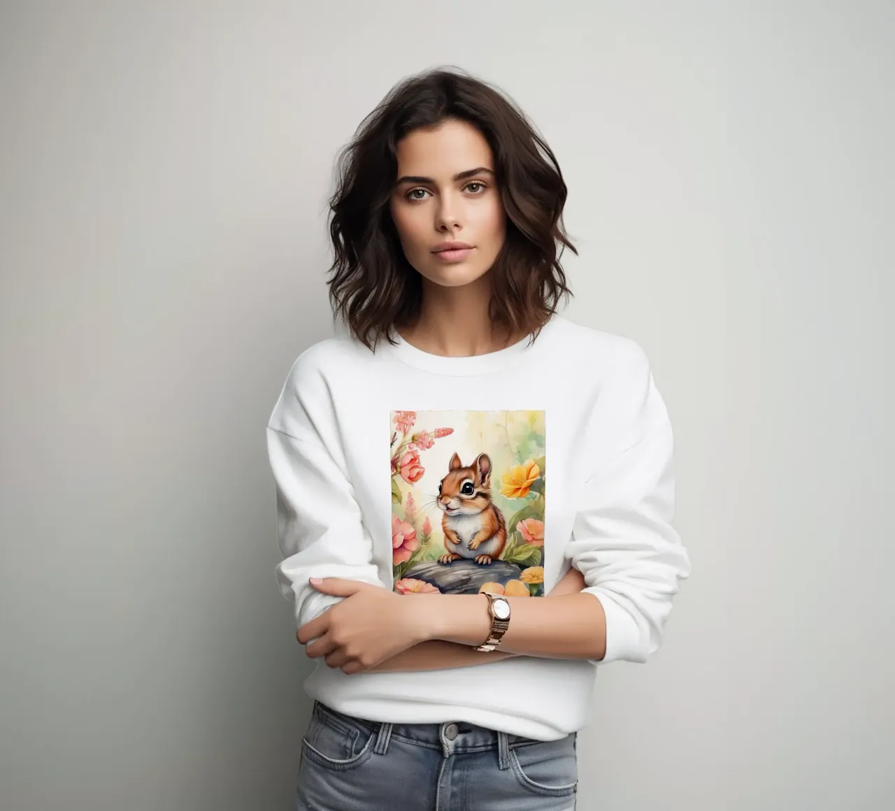 uno scoiattolo felice felpa da ARTVI-SHOP
