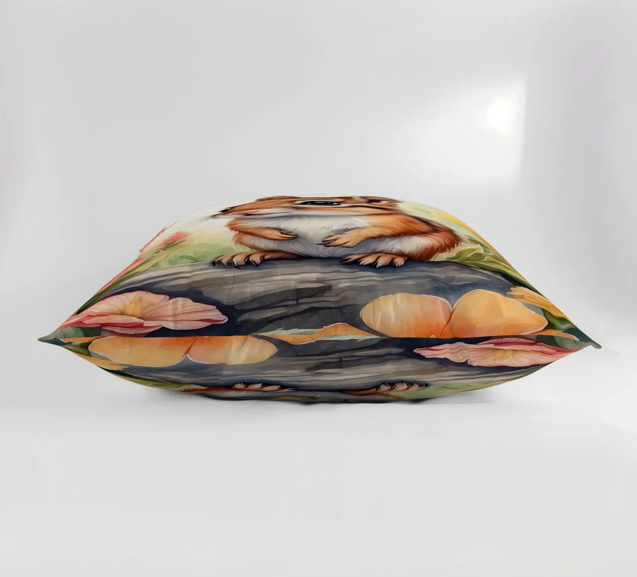 uno scoiattolo felice cuscino da ARTVI-SHOP