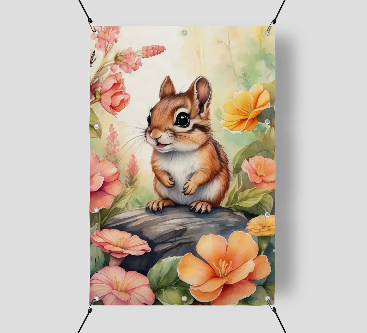 uno scoiattolo felice telo in pvc da ARTVI-SHOP