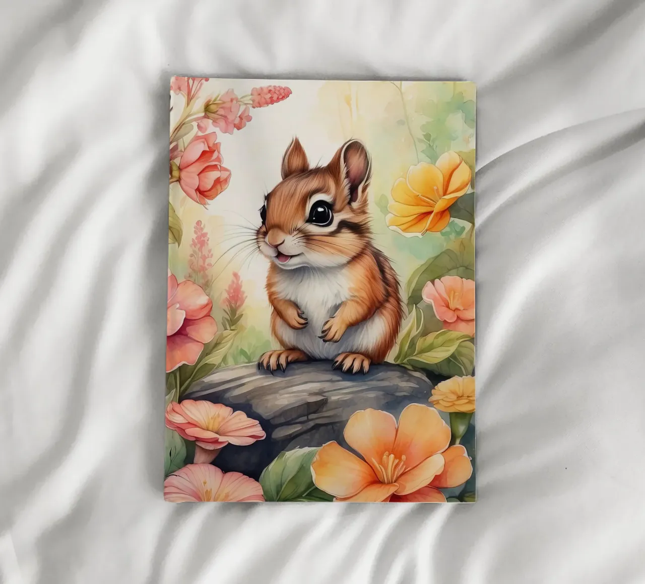 a happy squirrel notebook by 🎁 ARTVI-SHOP