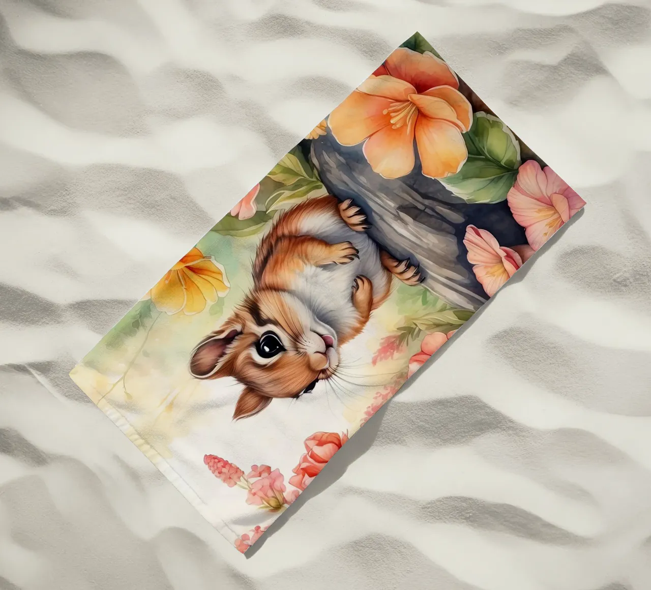 uno scoiattolo felice telo mare da ARTVI-SHOP