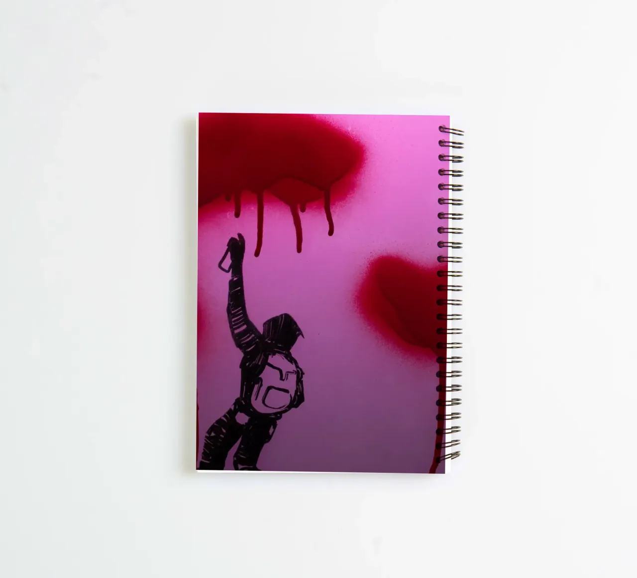 Sprayer spiral notebook by Flo Klein