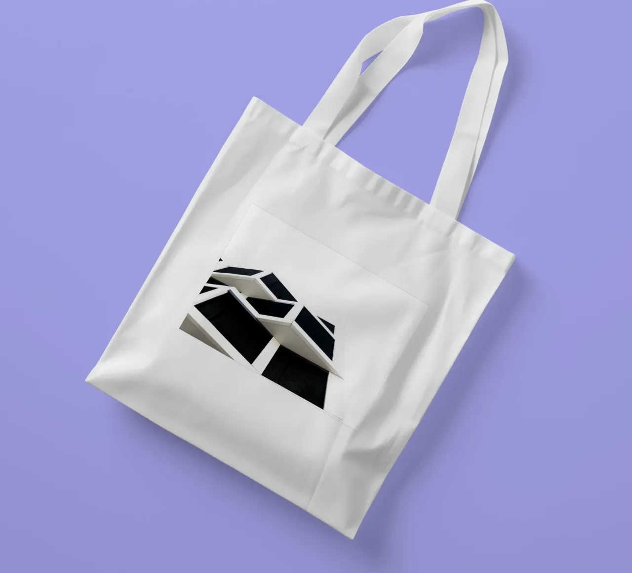 Modern Architecture borsa in juta da Flo Klein