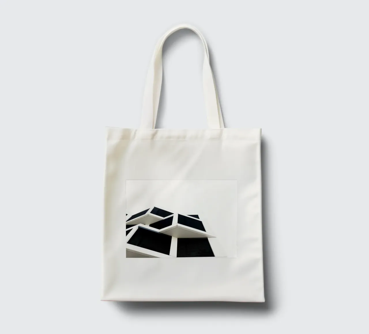 Modern Architecture borsa in juta da Flo Klein