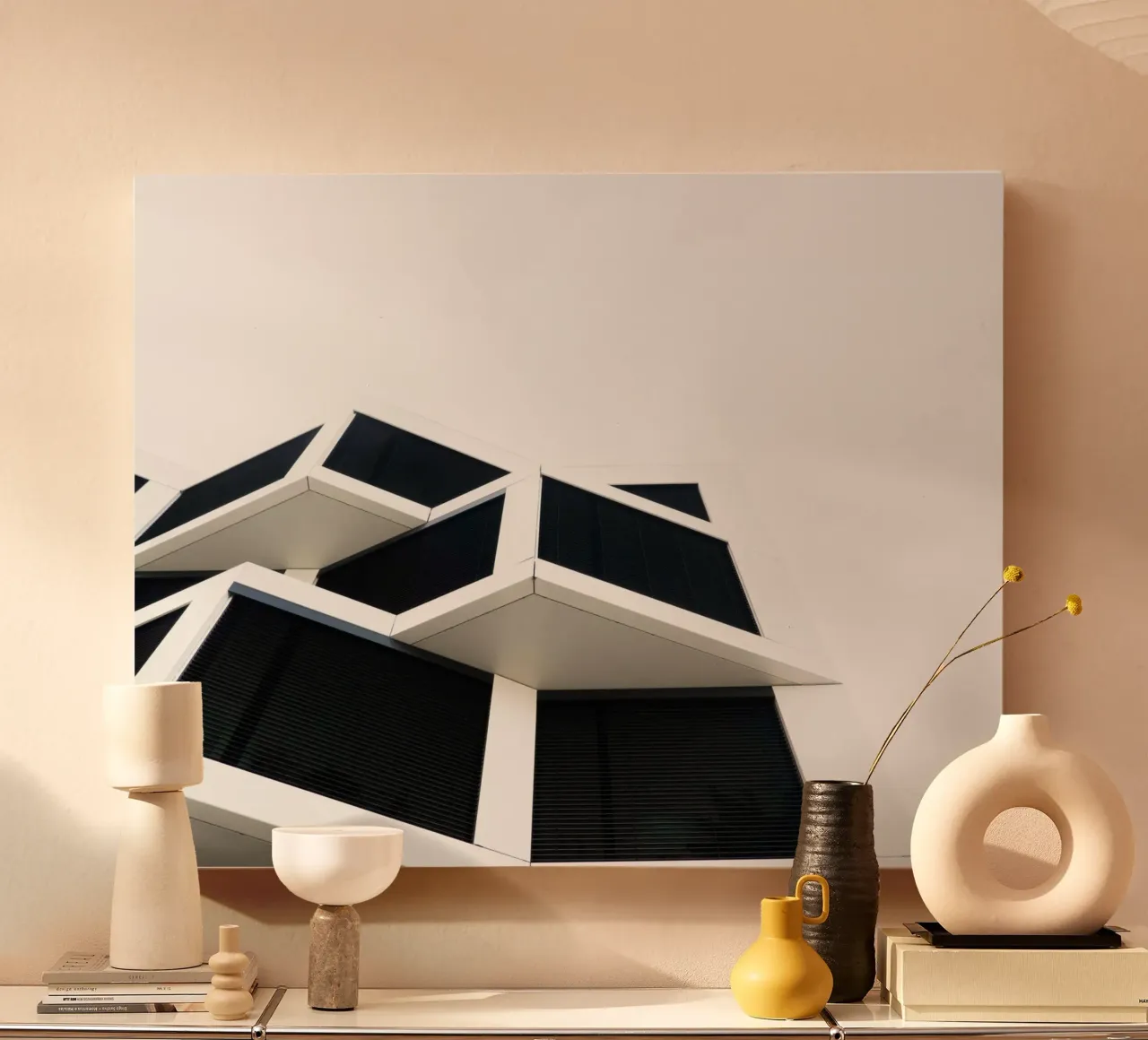 Modern Architecture tela con Cornice a cassetta da Flo Klein