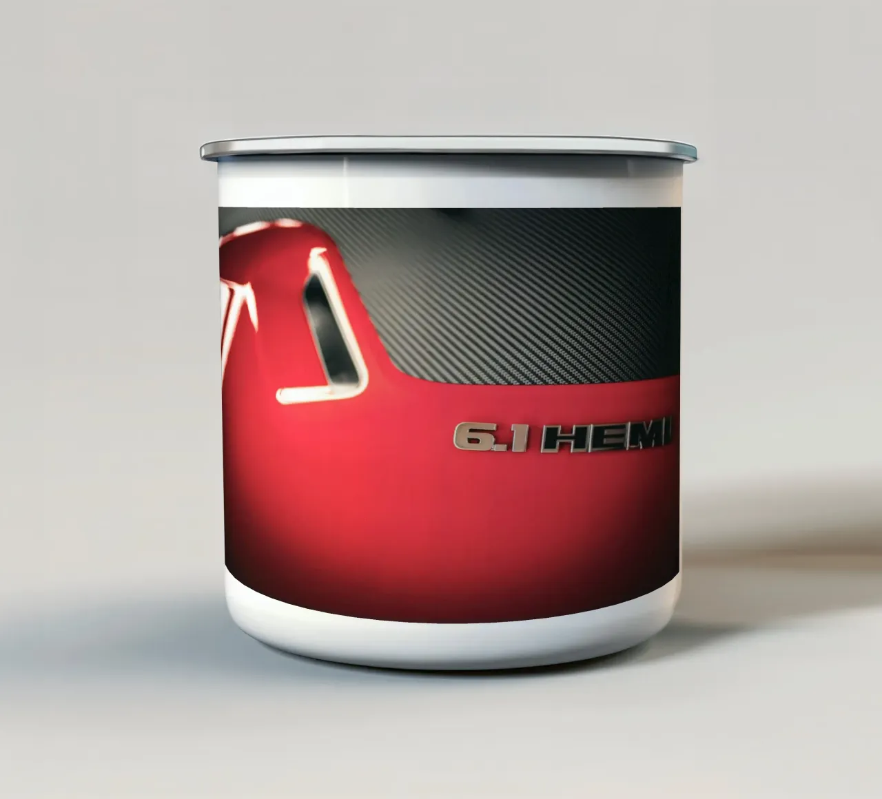 Musclecar tazza in smalto da Flo Klein